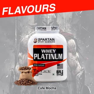 SPARTAN SPORT SCIENCE Whey Platinum Protein Powder Concentrate Supplement with 24g Protein, 12g EAA, 5g BCAA, 4g Glutaine Acid for Men & Women