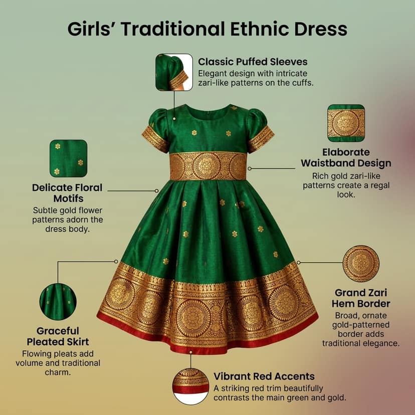 LUSTER Baby-Girls Silk Satin Mini Frock (Month 0-6, 6-12, 12-18) (0-3 Months, Green) view 4