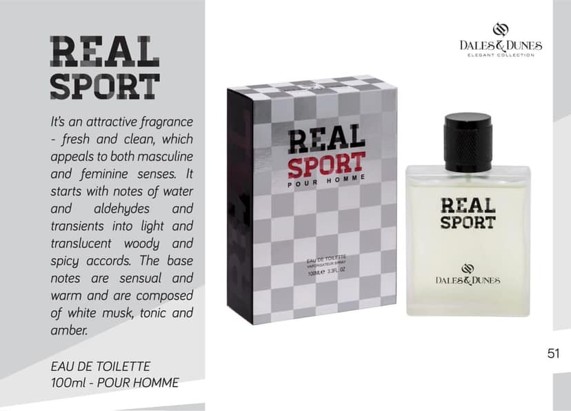 Dales & Dunes Real Sport Eau De Toilette Perfume for Men 100ML | Long Lasting Fresh Sporty Fragrance | Daily Wear Luxury EDT for Men | Premium Masculine Scent view 5