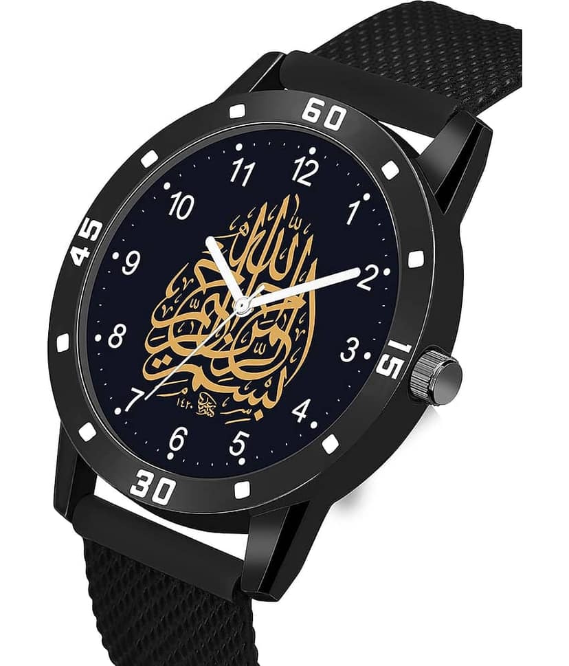 niyatifab Black Silicon Analog Men's Watch view 2
