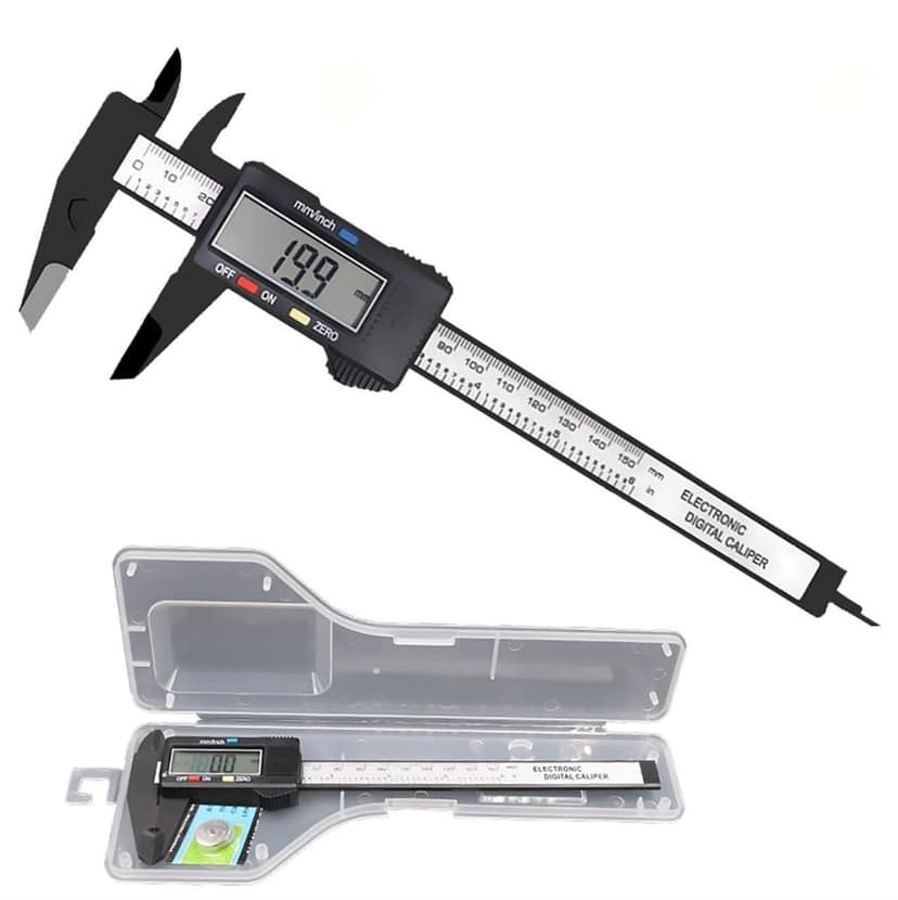Digital Vernier Caliper Classic 150 mm/6 Inches with Large LCD Screen for External, Internal, Depth and Electronic Measuring Tool Caliper Measuring Tool for DIY/3D Printing