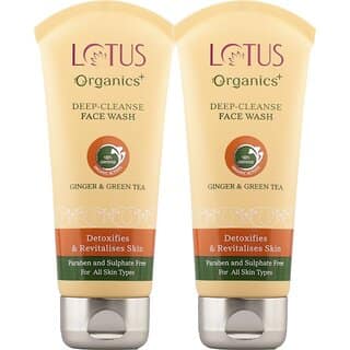 Lotus Organics+ Deep Cleanse Ginger & Green Tea Face Wash (160 G)