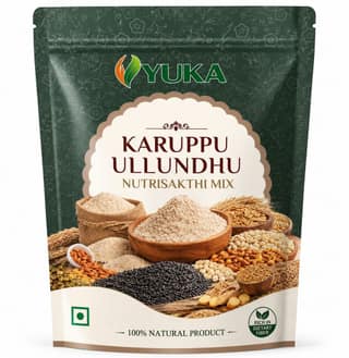 YUKA Karuppu Ulundhu NutriSakthi 250g | Black Urad, Nuts & Seeds Nutrition Mix