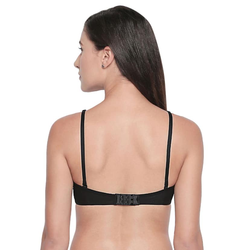 Bodycare Cotton Spandex Padded Non wired Tshirt Bra-Pack of 3 view 4