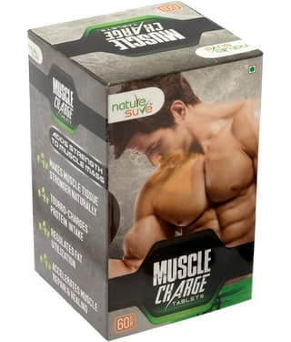 Nature Sure Muscle Charge Tablets for Strength & Protein Absorption - 1 Pack (60 Tablets)