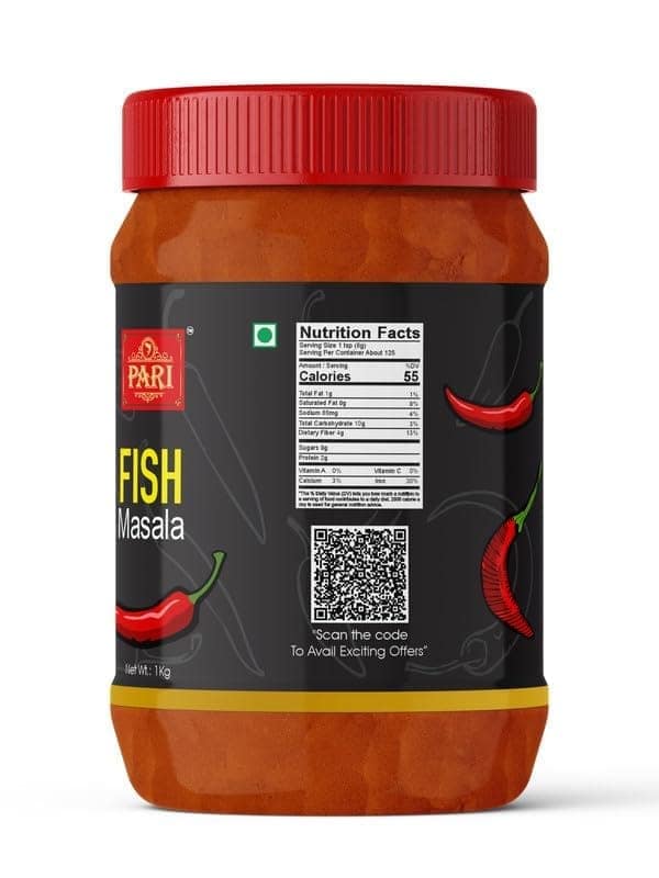 Pari Healthy Tasty Fish Masala Powder 100% Natural | Curry Powder | Easy to Cook | 100% Fresh and Natural | (Pack of 1 x 1000g) view 4