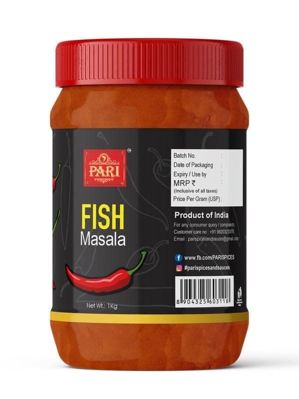 Pari Healthy Tasty Fish Masala Powder 100% Natural | Curry Powder | Easy to Cook | 100% Fresh and Natural | (Pack of 1 x 1000g) view 5