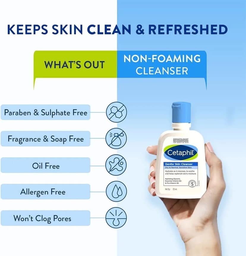 Cetaphil Gentle Skin Cleanser & Sun SPF 30 Light Gel Combo (125 ml + 100 ml) view 4