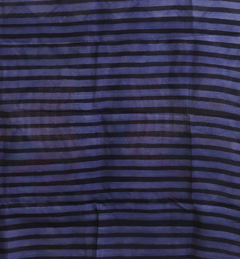 Handcrafted Batik Print Maheshwari Cotton By Silk Saree view 4
