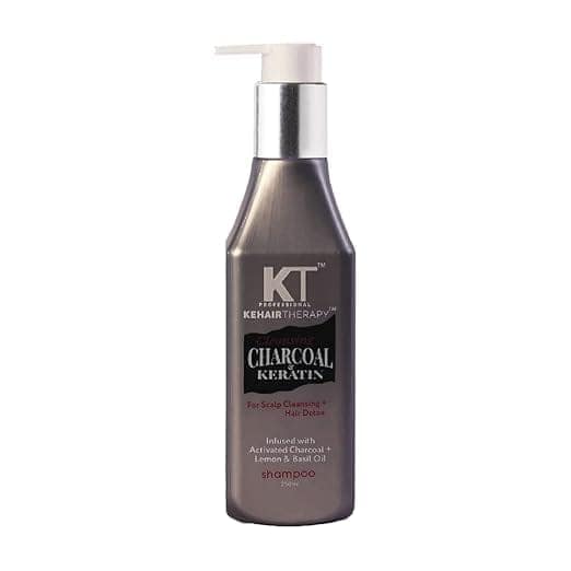 Charcoal & Keratin Shampoo | Infused with Activated Charcoal, Lemon & Basil Oil | Scalp Cleansing & Hair Detox | Sulfate-Free, Paraben-Free | 250ml