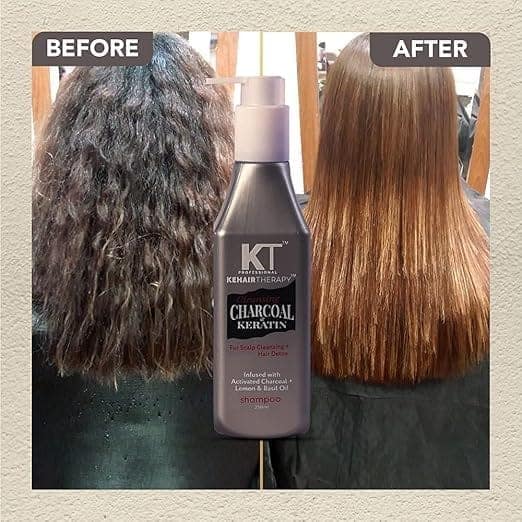 Charcoal & Keratin Shampoo | Infused with Activated Charcoal, Lemon & Basil Oil | Scalp Cleansing & Hair Detox | Sulfate-Free, Paraben-Free | 250ml view 5