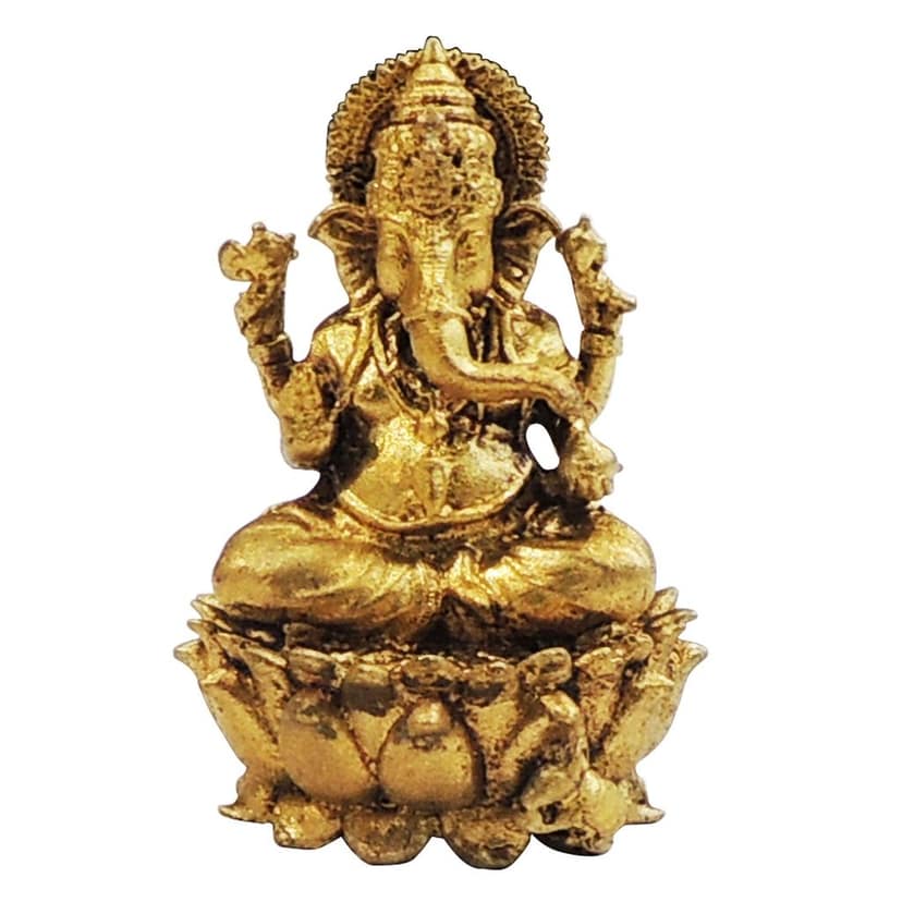 Handcrafted Brass Ganesh God Idol for Puja, Vastu & Decor, Height : 1.5 Inch (BSMAS1870 G) view 2