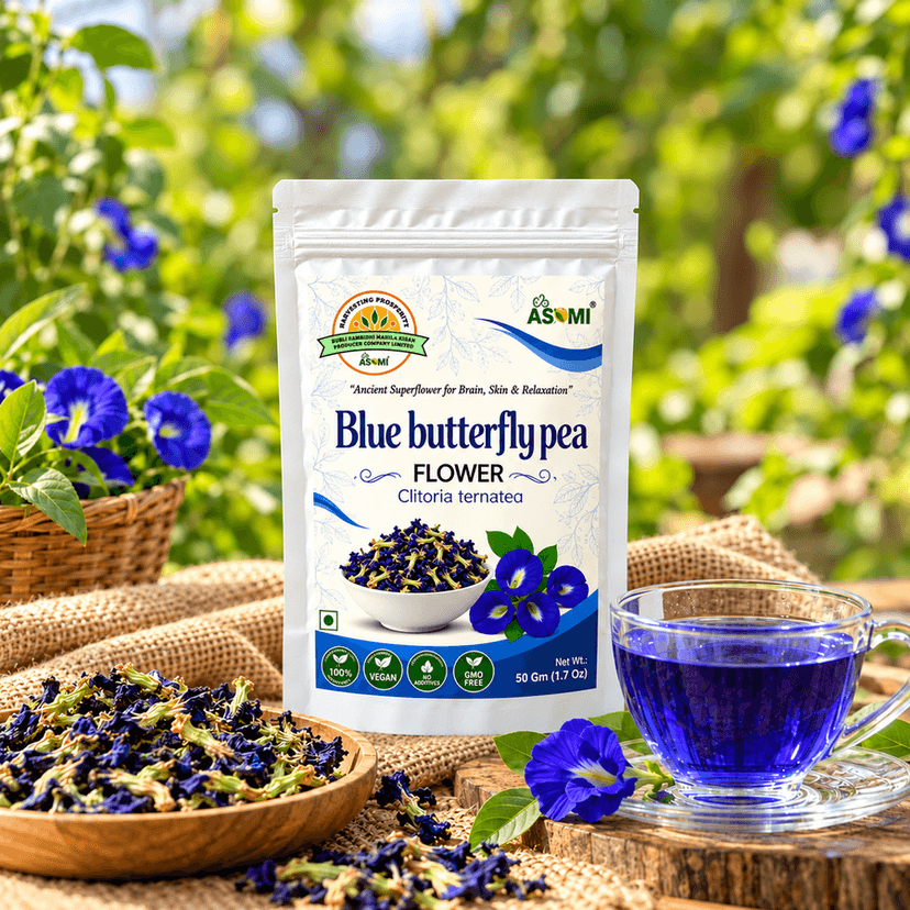 Blue Butterfly Pea Flower | Herbal Tea | Blue Tea - 50 gm - 1- Pack view 3
