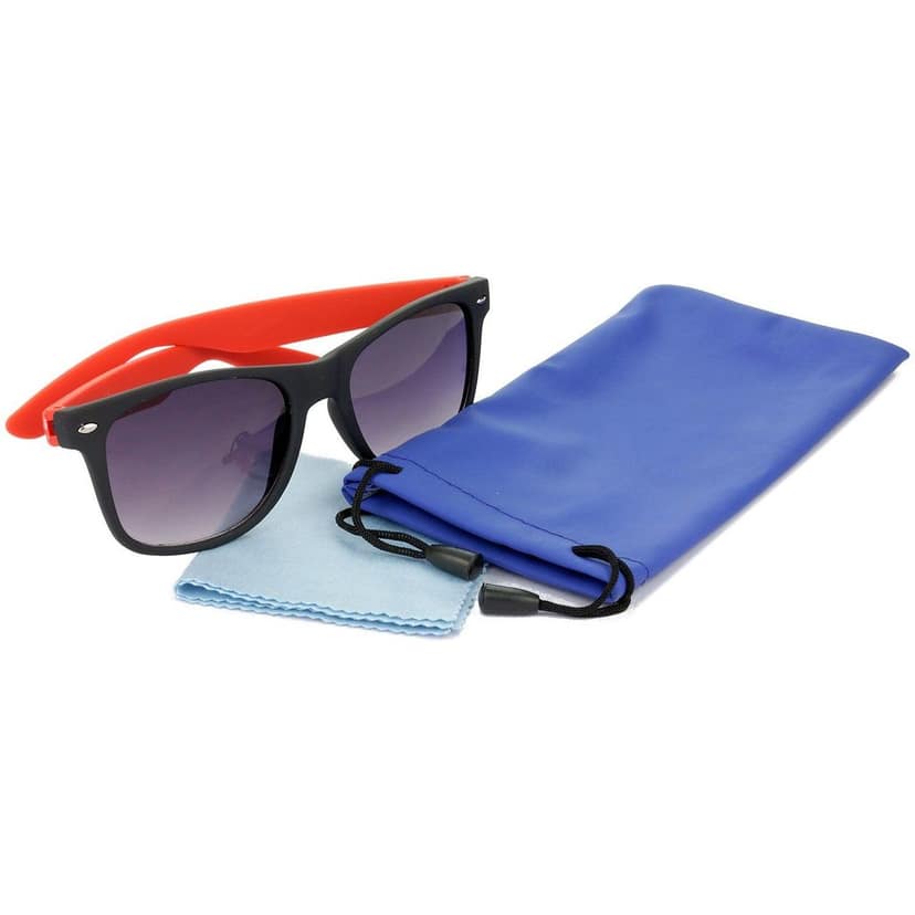 HRINKAR Men Women Boys & Girls Pilot & Rectangular Sunglasses Red & White Frame, Grey & Grey Lens (Medium) Pack of - 2 view 7