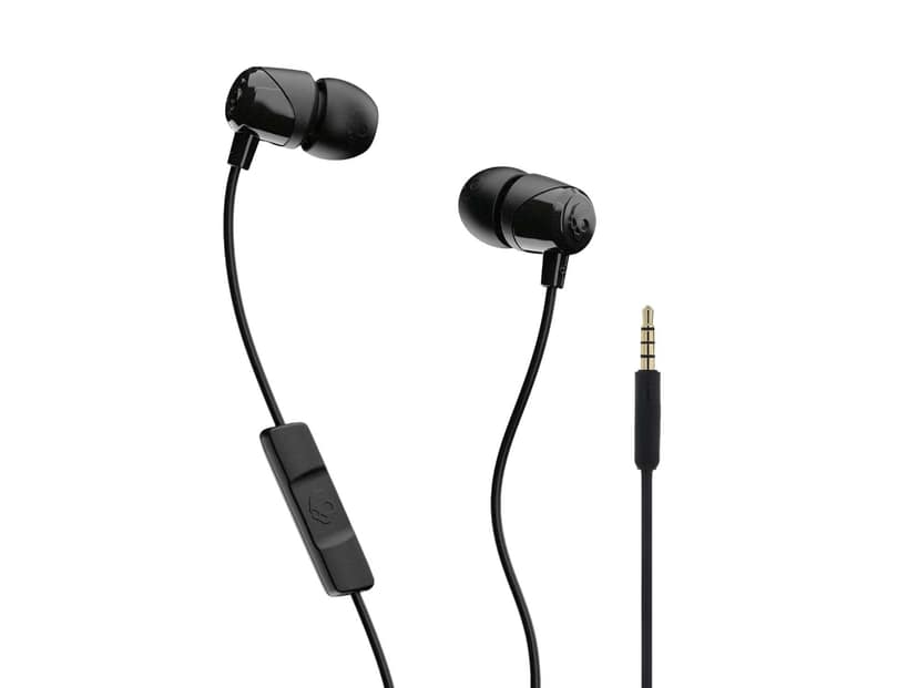 Skullcandy Jib 2.0 in-Ear Wired Earbuds with Mic, 3.5mm Jack, Supreme Sound, Noise Isolation, Detachable Cable, Works with Phones, Laptops & PCs - Black