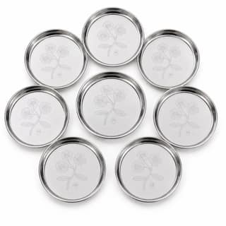Premium Stainless Steel Designer Floral Thali (Khoncha)