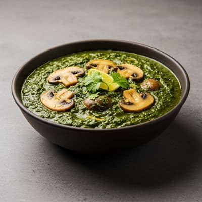 Mushroom Palak