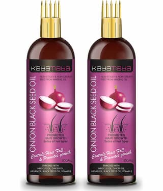 Onion Black Seed Hair Oil - WITH COMB APPLICATOR - Controls Hair Fall