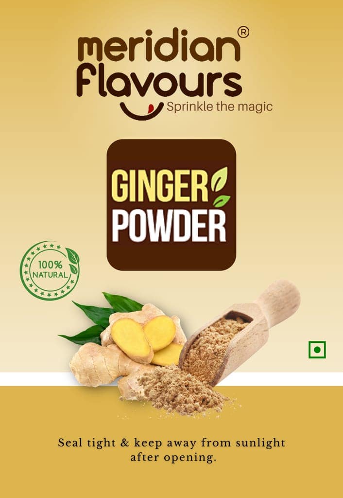 Meridian Flavours Dehydrated Ginger Powder | Washed and Cleaned Without Outer Skin | 100% Natural and Preservatives Free | (Ginger Powder, 50gm) view 3