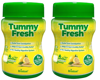 Brinton Tummy Fresh (Sugar Free) for Healthy Digestive sytem and Relief from constipation Gas & Acidity 100 gm x Pack of 2