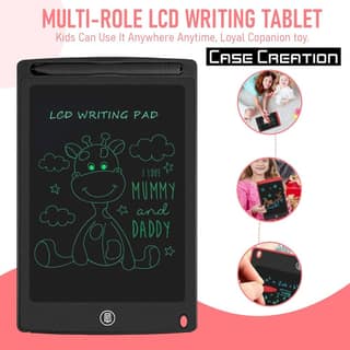 Case Creation LCD Tablet 8.5 Inch E-Note Pad, Kids Toddler Boy Girl Learning Gift for Kids (Multicolor), (Pack of 1)