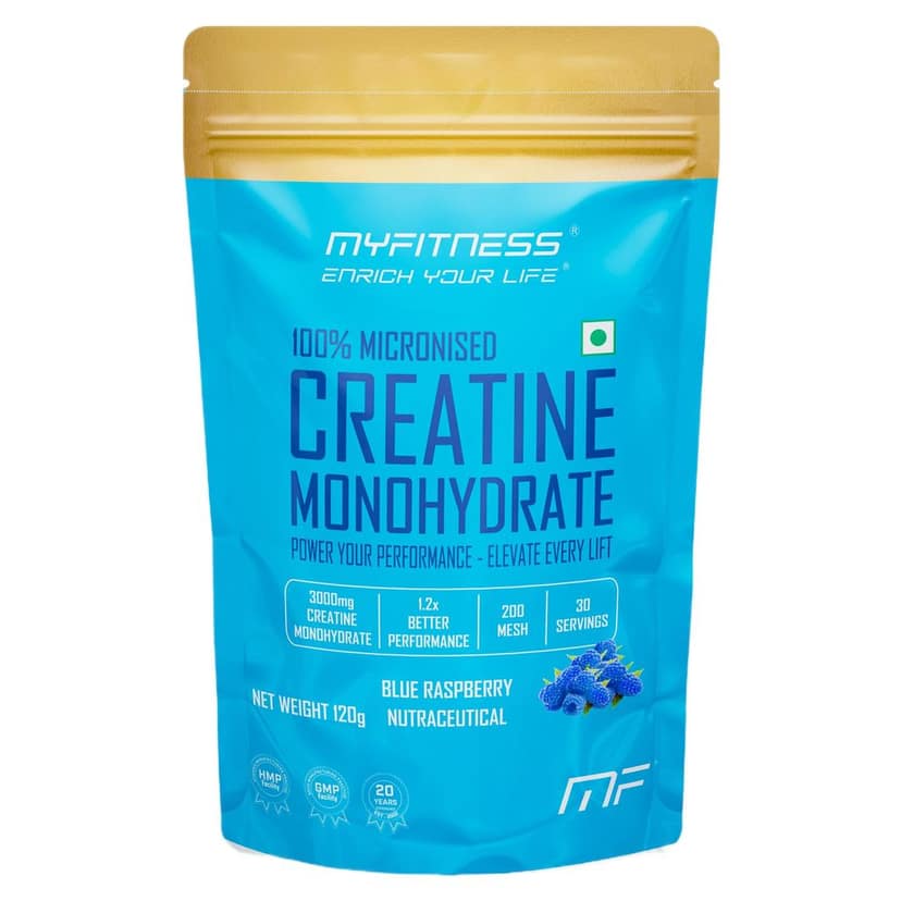 Myfitness 100% Micronized Creatine Monohydrate | 30 Servings | Flavoured | 120g | Creatine Powder With Added Electrolytes