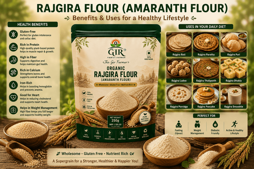 Organic Rajgira Flour Gluten-Free Amaranth Atta | The Gir Farmer view 5