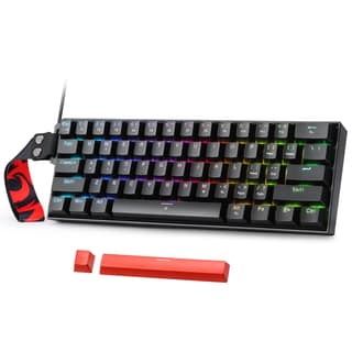 Redragon K617 HE Rapid Trigger Gaming Keyboard, 60% 61 Keys Wired Mechanical Keyboard w/Hyper-Fast Actuation, Dedicated Hall Effect Magnetic Switch, Actuation Point Adjustable, Strap Version Redragon K617 HE Rapid Trigger Gaming Keyboard, 60% 61 Keys Wir