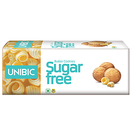UNIBIC Sugar Free Butter Cookies, 75 g