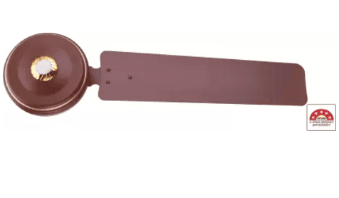AIRELEC Gloria Matt Brown 5 Star 1200 mm 3 Blade Ceiling Fan (BLDC Motor with Remote | Matt Brown | Pack of 1) view 2