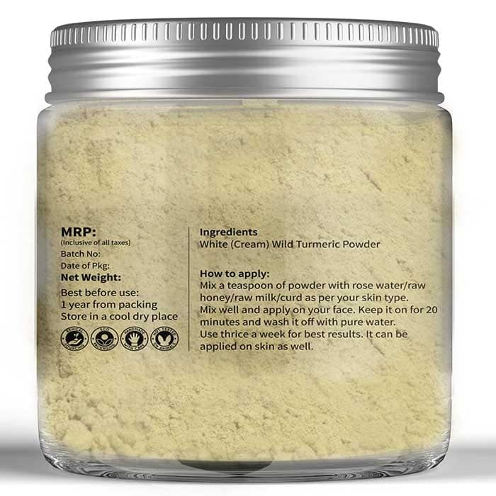 White Wild Turmeric Powder – 50 gm (Rarely available and nature’s best remedy for skin care) view 3