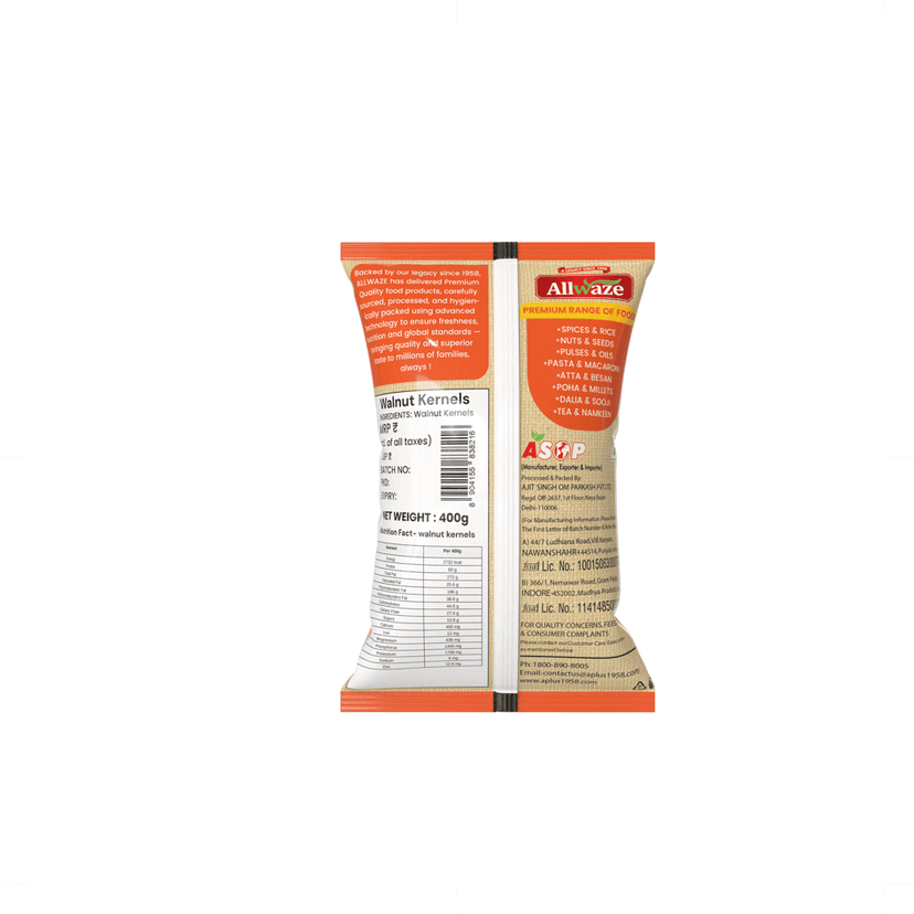 Allwaze Walnut Kernels 400gram view 3