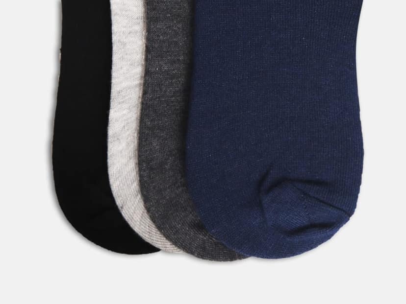 Kolor Fusion Men & Women Solid Low Cut Ankle Length Cotton Socks (Pack Of 4) view 3