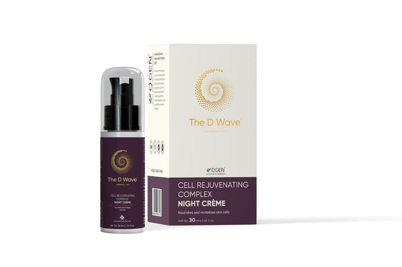 The D Wave Cell Rejuvenating Complex Night Creme | Night Cream for Glowing, Youthful Skin| Reduces Fine Lines, Wrinkles, Hyperpigmentation | Hydrating & Moisturizing | All Skin Types & Genders | 30ML