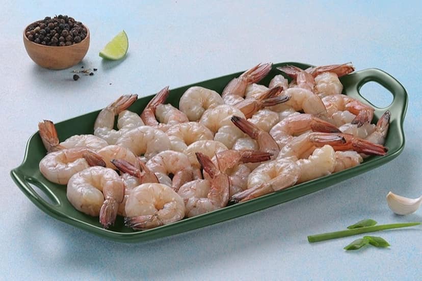 Premium Wild Caught Prawn - Tail On & Deveined - (300gms)