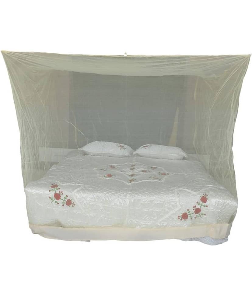 Riddhi Mosquito Net, Machardani Double Nylon Plain Hanging Mosquito Net, Machardani