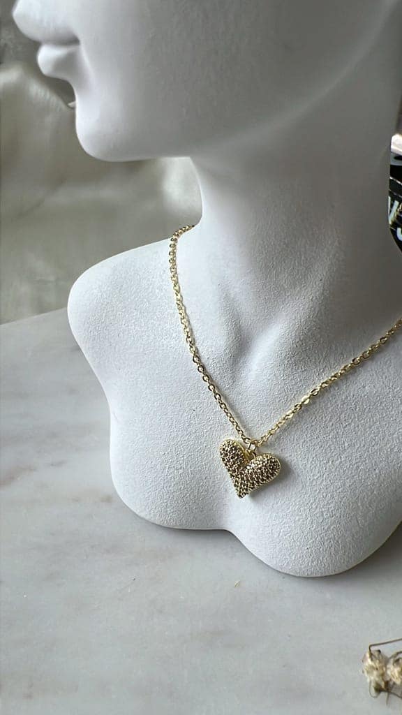 Clares Heart Neckpiece view 2