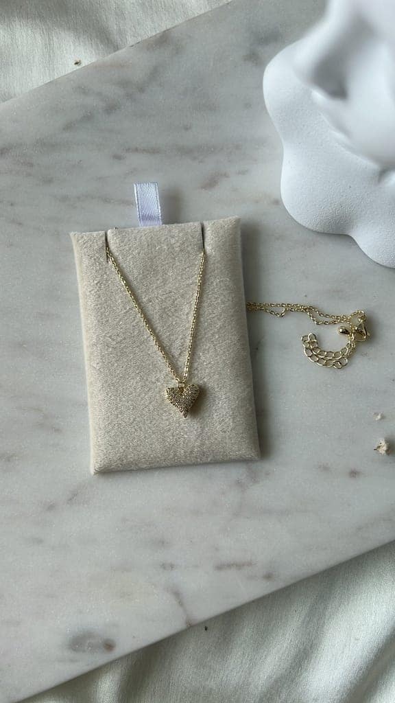 Clares Heart Neckpiece view 3