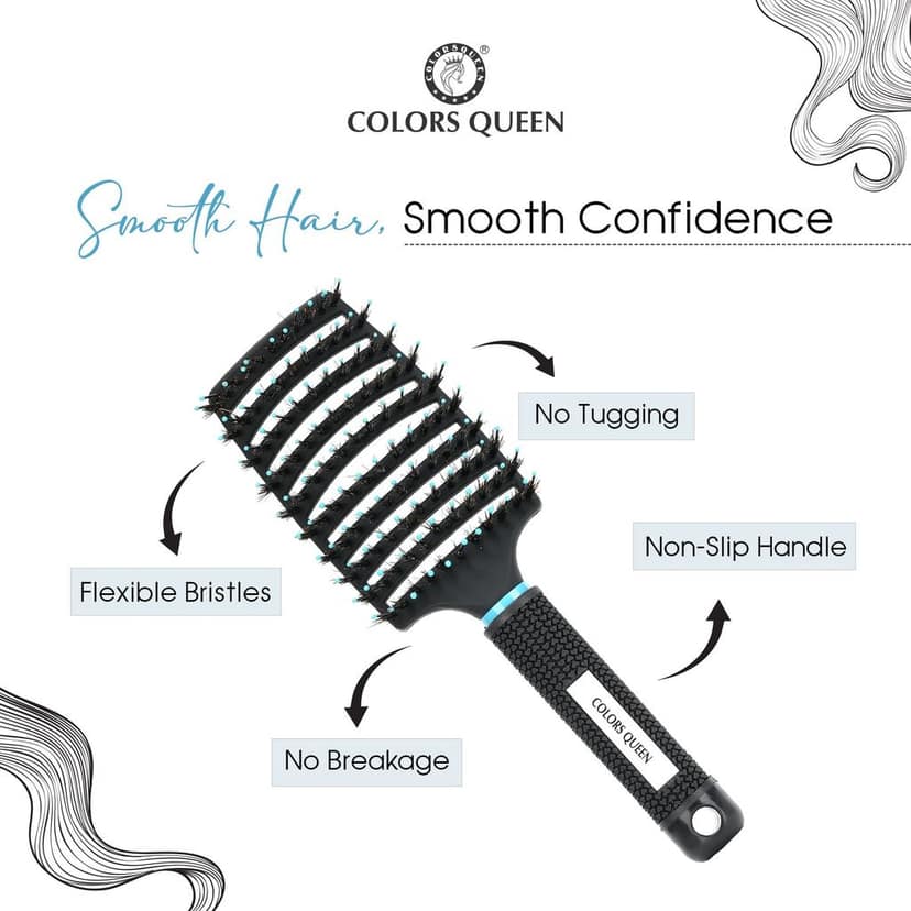 Colors Queen Detangler Brush view 4