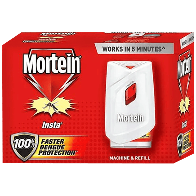 Mortein Mosquito Repellent Device Combo Pack - Machine + 3 Refills, 100% Protection Against Dengue Mosquitoes, Mosquito Killer Pack, (45Ml X 3) view 2