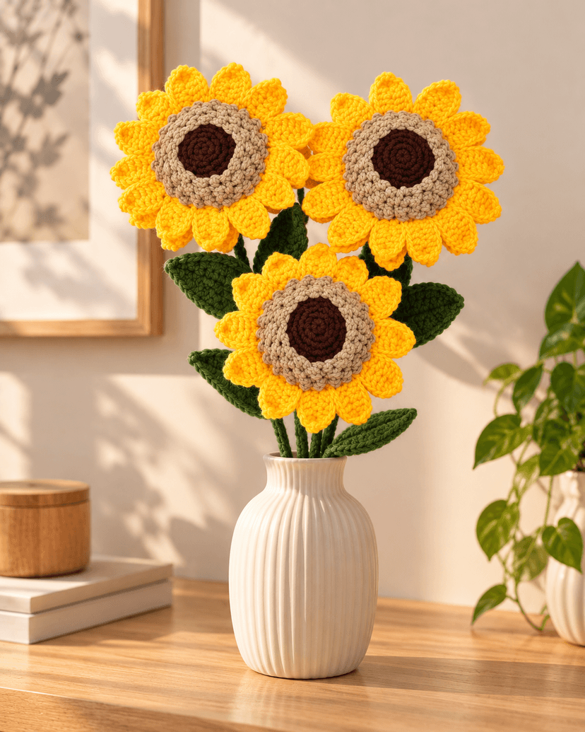 Handmade Decorative Sunflowers for Home Decoration and Gifting
