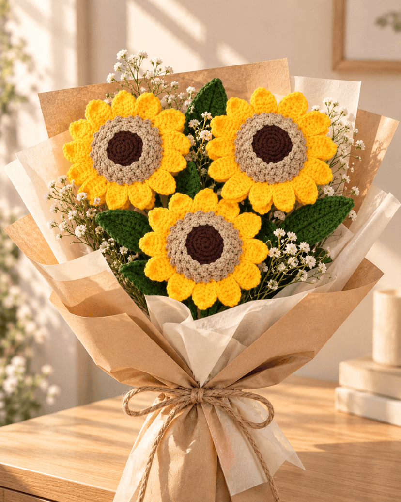 Handmade Decorative Sunflowers for Home Decoration and Gifting view 2