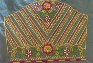 Computer embroidery Work blouse view 2