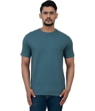 Cotstyle Pack of 1 Cotton Regular Fit Men's T-Shirt ( Teal )