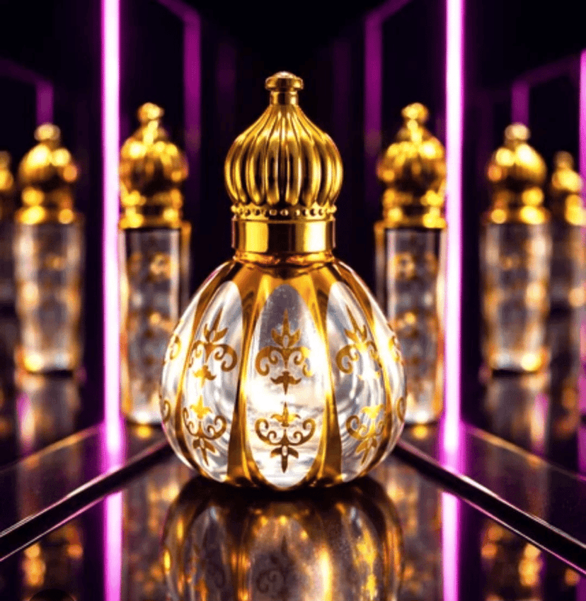 Mii Art 10ml Travel-Friendly Empty Attar Bottle – Leak-Proof Gold Glass Refillable Perfume Vial (Pack of 1) view 3