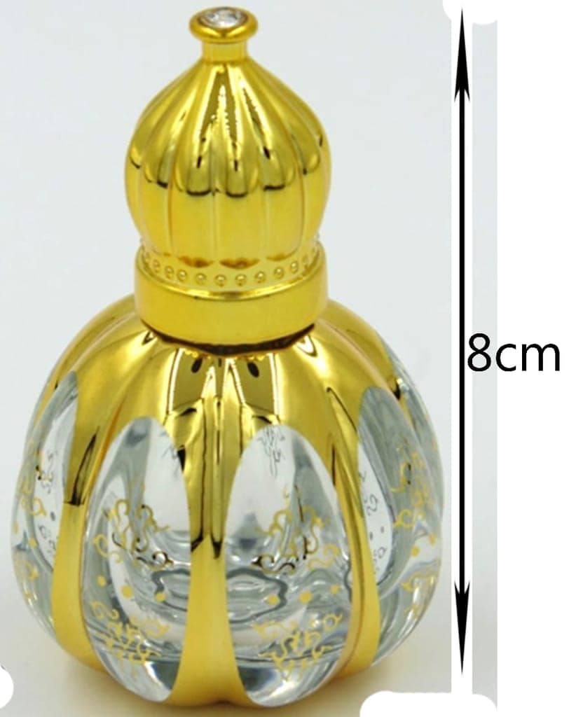 Mii Art 10ml Travel-Friendly Empty Attar Bottle – Leak-Proof Gold Glass Refillable Perfume Vial (Pack of 1) view 4