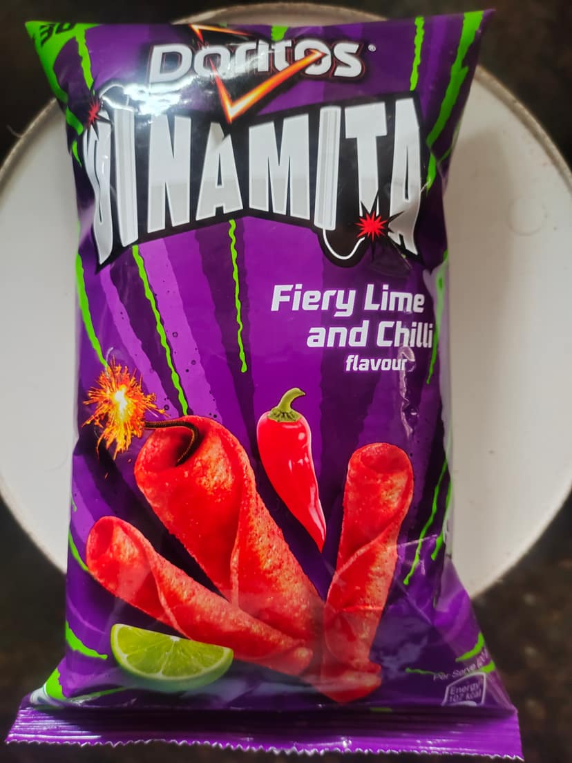 Doritos dinamita fiery lime and chilli flavour