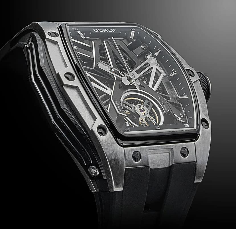 Qorum Equinox Men’s Automatic Skeleton Watch view 10