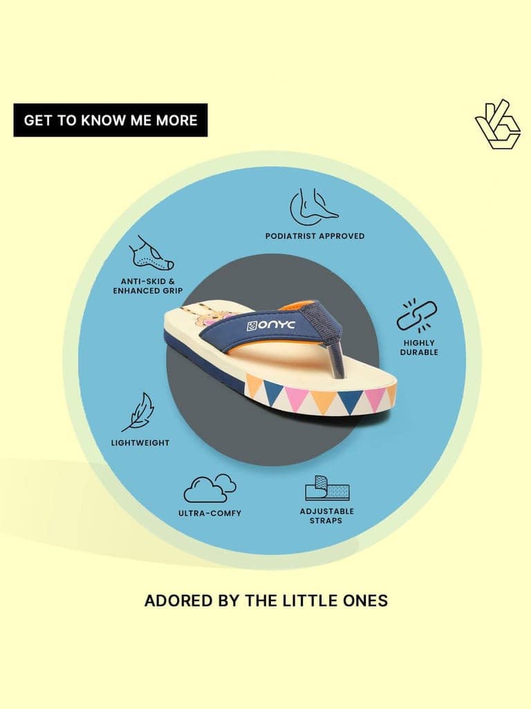 Premium Leo V-Shape Flip-flops - Beige (Unisex) view 10