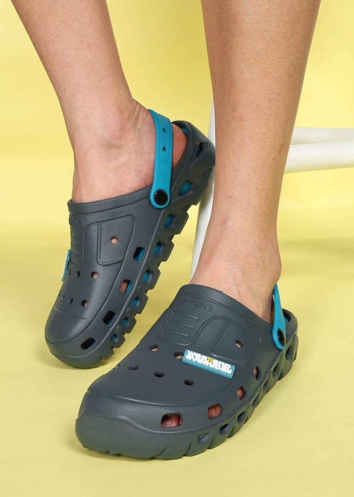 Paragon Men's Slip-on Grey-Turquoise Sandals for Men | Comfortable Sole & Durable view 8